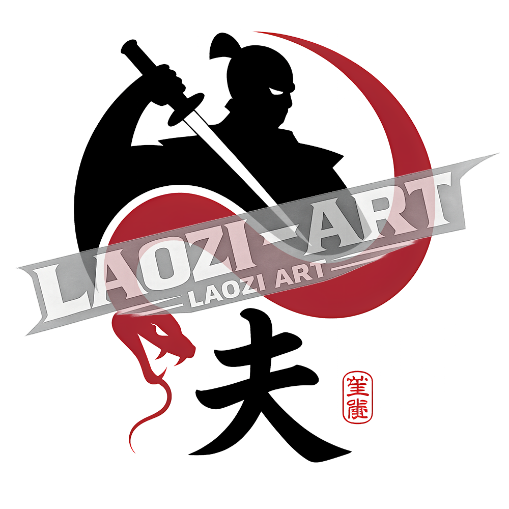 Yin Yang Ninja Snake Design, Silhouette Merch, Laozi Art, PNG Digital Download